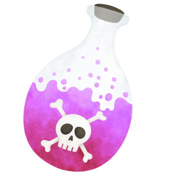 Halloween poison bottle cartoon png
