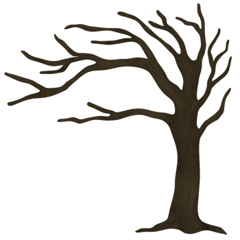 Halloween tree cartoon png