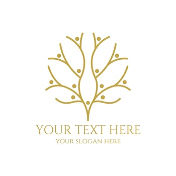 Human Family Tree of Life or Coral Reef Fish Icon Symbol Illustration vector
