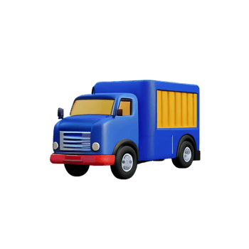 truck 3d rendering icon illustration png