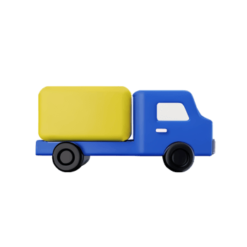 truck 3d rendering icon illustration png