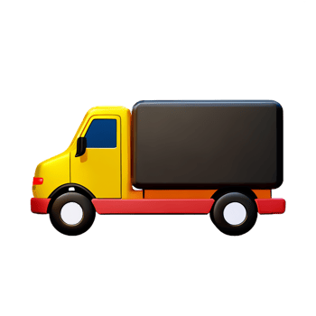 truck 3d rendering icon illustration png