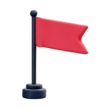 flag 3d rendering icon illustration png