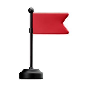 flag 3d rendering icon illustration png
