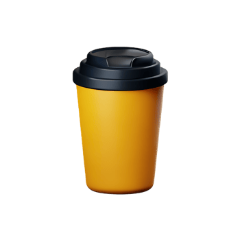 coffee cup 3d rendering icon illustration png