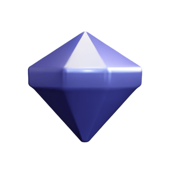 diamond 3d rendering icon illustration png
