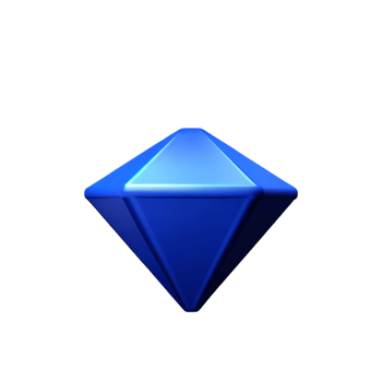 diamond 3d rendering icon illustration png