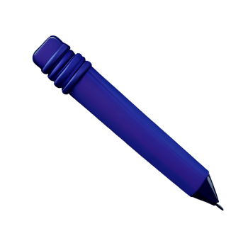 pen 3d rendering icon illustration png