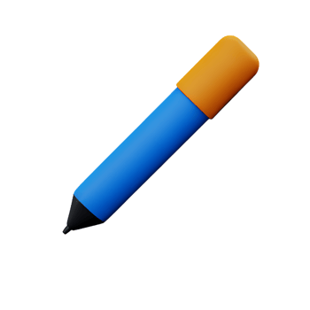 pen 3d rendering icon illustration png
