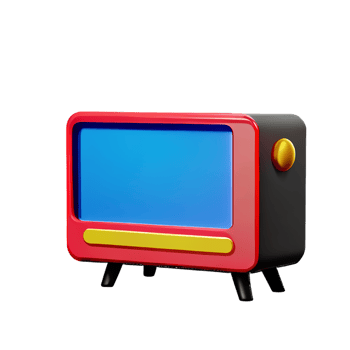 tv 3d rendering icon illustration png