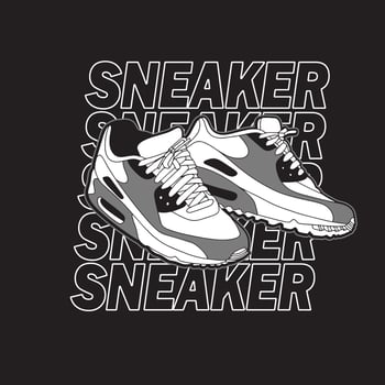 Sneaker shoes . Concept. Flat design. Vector illustration. Sneakers in flat style. Sneakers side view. Fashion sneakers.