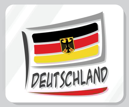 Germany Graphic Pride Flag Icon vector