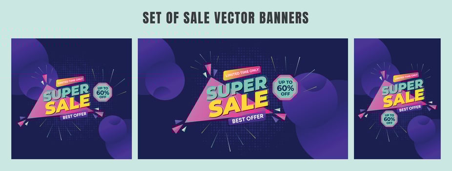 super sale banner template design. big deal flash sale discount template promotion posts. web banner for mega hot sale promotion discount sale banner. end of season special offer Sales vector banner