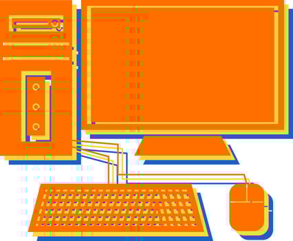 Computer Vector Icon