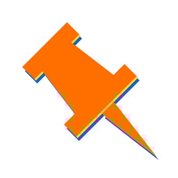 Push Pin Vector Icon