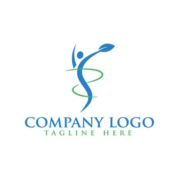 Simple and creative beauty skin care logo design vector