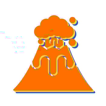 Volcano Vector Icon