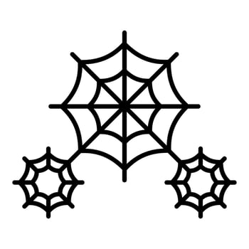 Spider web vector eps icon,halloween,isolated on white background.