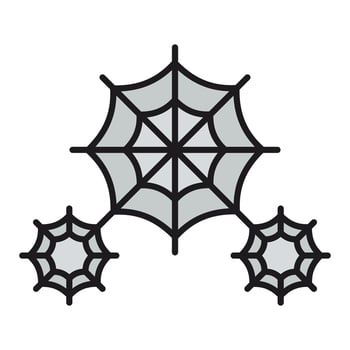 Spider web vector eps icon,halloween,isolated on white background.