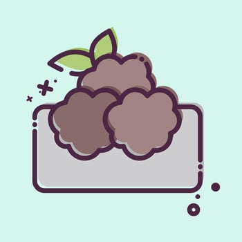 Icon Falafel. related to Saudi Arabia symbol. MBE style. simple design editable. simple illustration vector