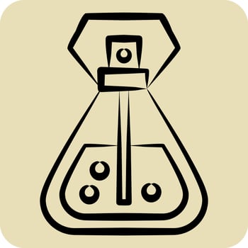 Icon Perfume. related to Saudi Arabia symbol. hand drawn style. simple design editable. simple illustration vector