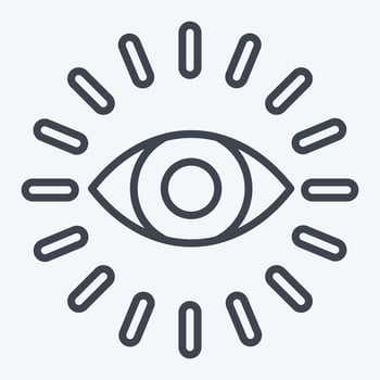 Icon Monitoring. related to Business Analysis symbol. line style simple design editable. simple illustration vector