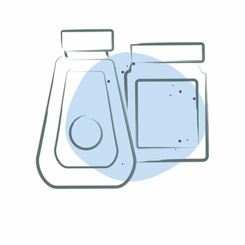 Icon Seasonings. related to Camping symbol. Color Spot Style. simple design editable. simple illustration vector