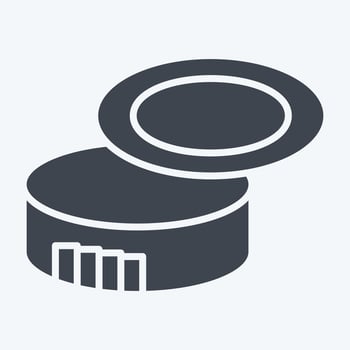 Icon Can Opener. related to Camping symbol. glyph style. simple design editable. simple illustration vector