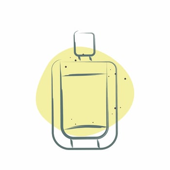 Icon Urinal. related to Bathroom symbol. Color Spot Style. simple design editable. simple illustration vector