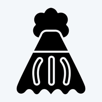 Icon Hand Towel. related to Bathroom symbol. glyph style. simple design editable. simple illustration vector