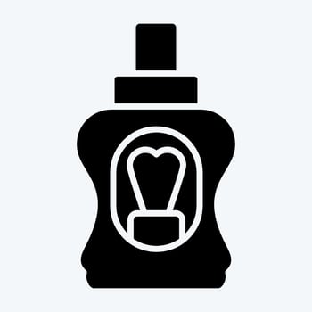 Icon Mouthwash. related to Bathroom symbol. glyph style. simple design editable. simple illustration vector