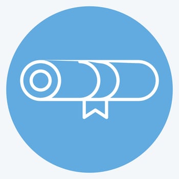 Icon Award 5. related to Award symbol. blue eyes style. simple design editable. simple illustration vector