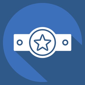 Icon Award 3. related to Award symbol. long shadow style. simple design editable. simple illustration vector