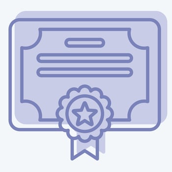 Icon Award 8. related to Award symbol. two tone style. simple design editable. simple illustration vector