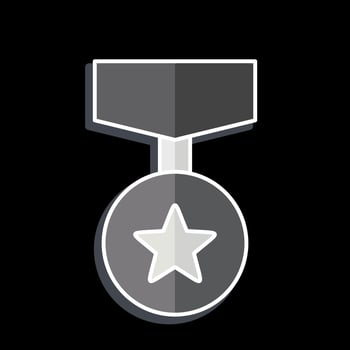 Icon Badge 4. related to Award symbol. glossy style. simple design editable. simple illustration vector