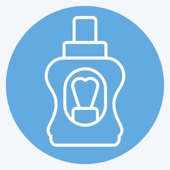 Icon Mouthwash. related to Bathroom symbol. blue eyes style. simple design editable. simple illustration vector