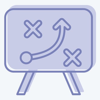 Icon Strategy. related to Business Analysis symbol. two tone style simple design editable. simple illustration vector