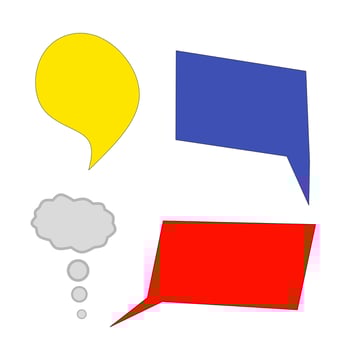 speech bubble illustration vector