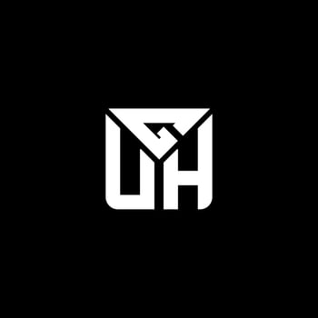 GUH letter logo vector design, GUH simple and modern logo. GUH luxurious alphabet design
