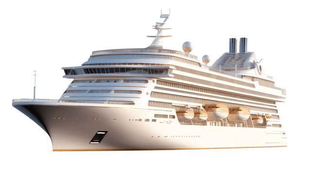 Ship png big ship luxurious ship vessel steamer ship transparent background AI Generated