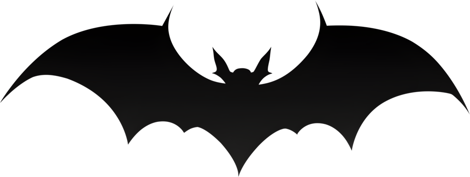 Halloween bat silhouette, PNG file no background,  AI generated
