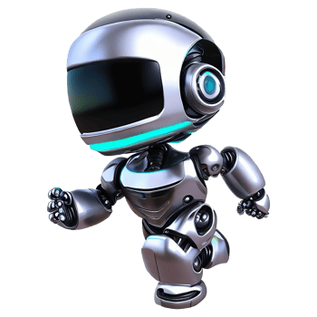 AI Generative 3D cute kid robot png