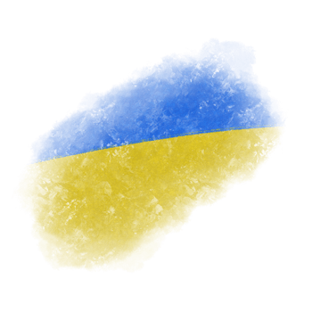 brushstroke ukrainian flag png