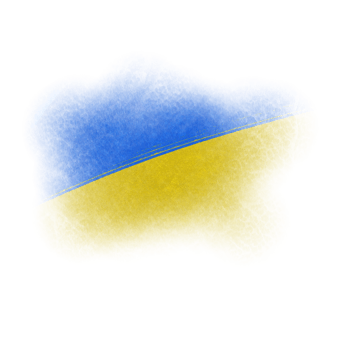 brushstroke ukrainian flag png