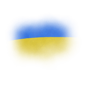 brushstroke ukrainian flag png