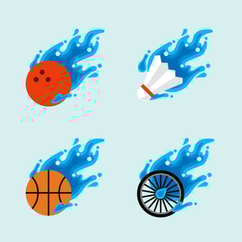 bowling ball flying water ball icon Design Vector, liquid fluid Concept Design, Creative Symbol. vector