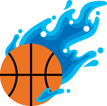 basketball flying water ball icon png