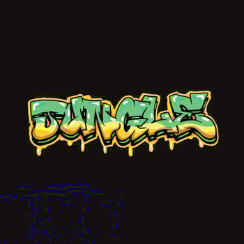 graffiti vector tagging letter word text street art mural hand draw
