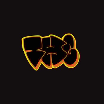 graffiti vector tagging letter word text street art mural hand draw