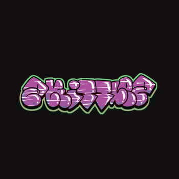 graffiti vector tagging letter word text street art mural hand draw